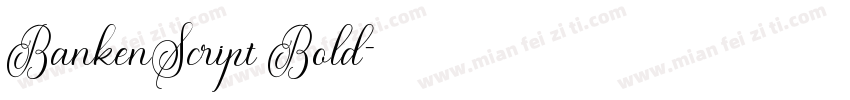 BankenScript Bold字体转换